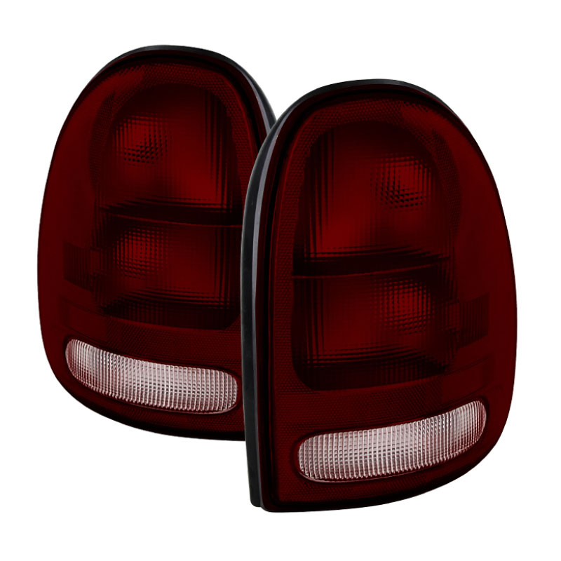 SPYDER 9030949 | Xtune Plymouth Grand Voyager 96-00 OEM Style Tail Lights Dark Red ALT-JH-DCA96-OE-RSM; 1996-2000