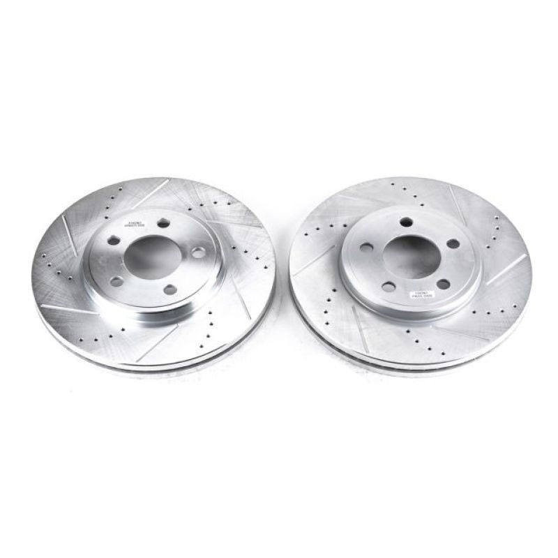 PowerStop ar8164xpr | Power Stop 03-11 Ford Crown Victoria Front Evolution Drilled & Slotted Rotors - Pair; 2003-2011