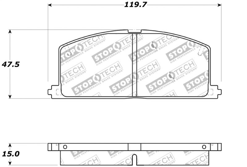 Stoptech 309.02420 | StopTech Sport Brake Pads Toyota MR2 Base, Front; 1991-1995