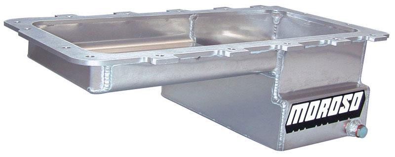 Moroso 20554 | Ford 5.4 Lightning (w/Rear Sump) Drag Race Baffled Wet Sump 7qt 6.5in Aluminum Oil Pan; 1999-2004