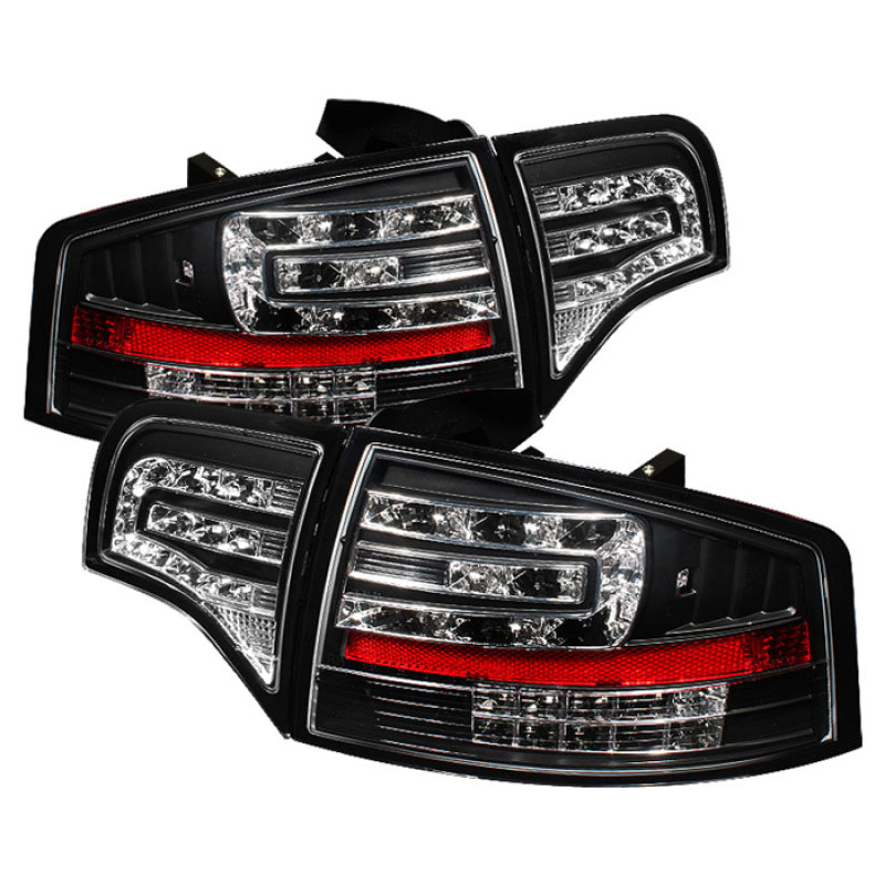 SPYDER 5029287 | Spyder Audi A4 4Dr LED Tail Lights - Black - (ALT-YD-AA406-G2-LED-BK); 2006-2008