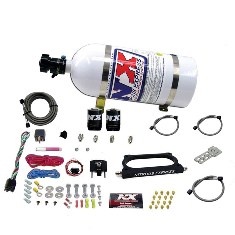 Nitrous Express 20949-10 | 07-14 Ford Mustang GT500 Nitrous Plate Kit (50-250HP) w/10lb Bottle; 2007-2014