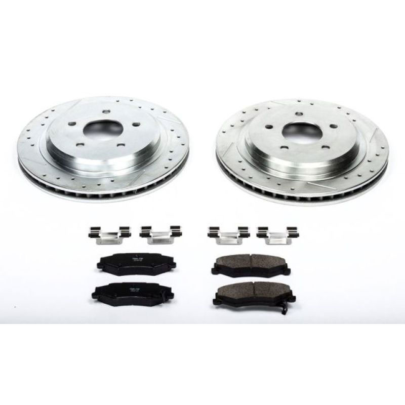 PowerStop k1563 | Power Stop 04-09 Cadillac XLR Rear Z23 Evolution Sport Brake Kit; 2004-2009