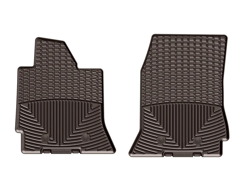 WeatherTech w352co | 2014+ Chevrolet Corvette Front Rubber Mats - Cocoa; 2014-2023