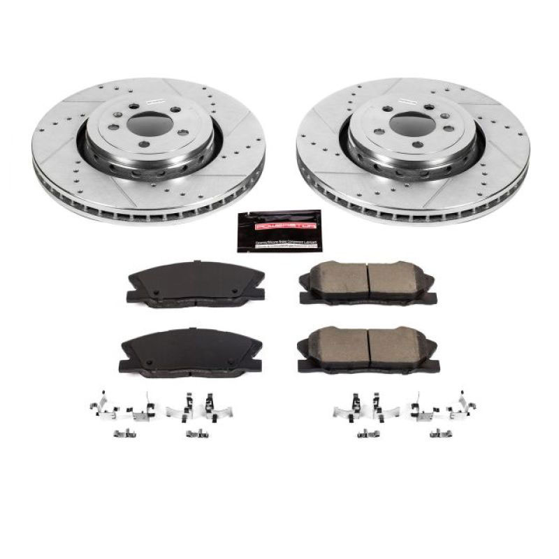 PowerStop k7050 | Power Stop 14-19 Dodge Charger Front Z23 Evolution Sport Brake Kit; 2014-2021