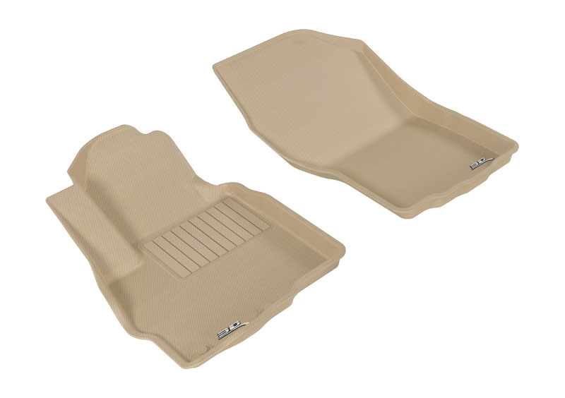 3D Maxpider l1mt03611502 | 3D MAXpider 2011-2019 Mitsubishi Outlander Sport Kagu 1st Row Floormat - Tan; 2011-2019