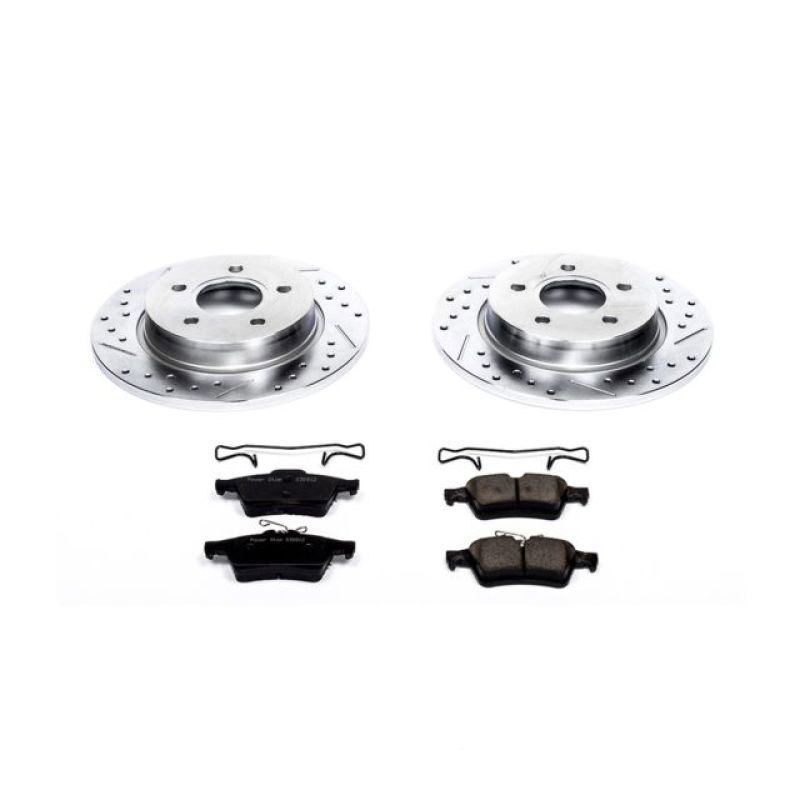 PowerStop k5975 | Power Stop 12-18 Ford Focus Rear Z23 Evolution Sport Brake Kit; 2012-2018