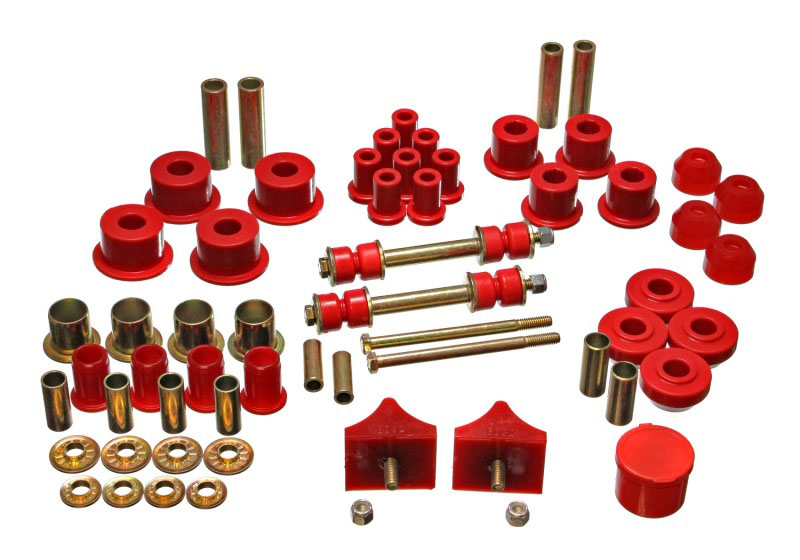 Energy Suspension 5.18104r | 66-76 Chrysler A Body - Dart/Demon/Duster/Valiant Red Hyper-flex Master Bushing Se; 1966-1976