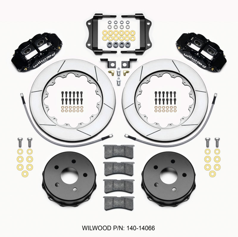 Wilwood 140-14066 | Narrow Superlite 4R Rear Kit 14.00in 2007-up Jeep JK w/Lines; 2007-2021