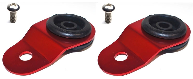 Torque Solution ts-ev-008ic | Radiator Mount Combo with Inserts (RED) : Mitsubishi Evolution 7/8/9; 2005-2006