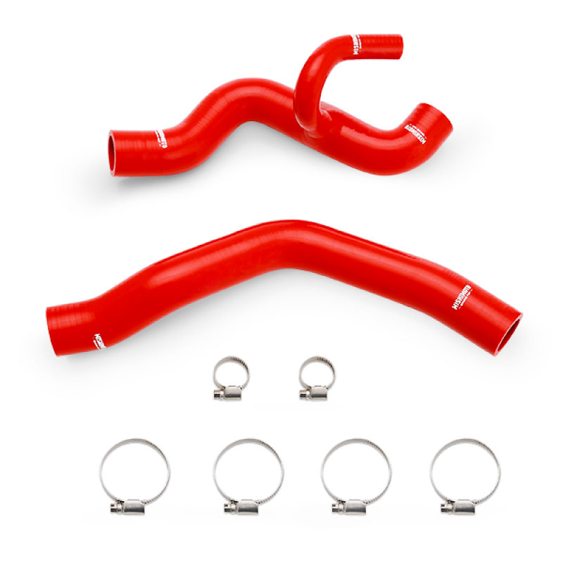 Mishimoto mmhose-cam6-16rd | 2016+ Chevrolet Camaro V6 Silicone Radiator Hose Kit (w/o HD Cooling Package) - Red; 2016-2020