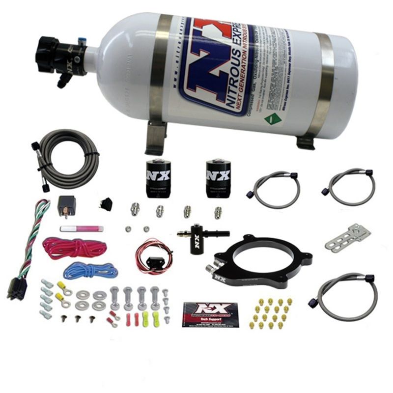 Nitrous Express 2096110 | Chevrolet Corvette/Camaro LT4 Supercharged 6.2L Nitrous Plate System w/10lb Bottle; 2015-2019