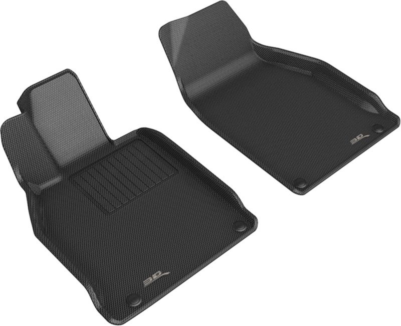 3D Maxpider l1po02111509 | 3D MAXpider 12-19 Porsche 911 Conv/S/4/4S/GTS/Targa/Turbo/T/GTZ Kagu 1st Row Floormat - Black; 2012-2019