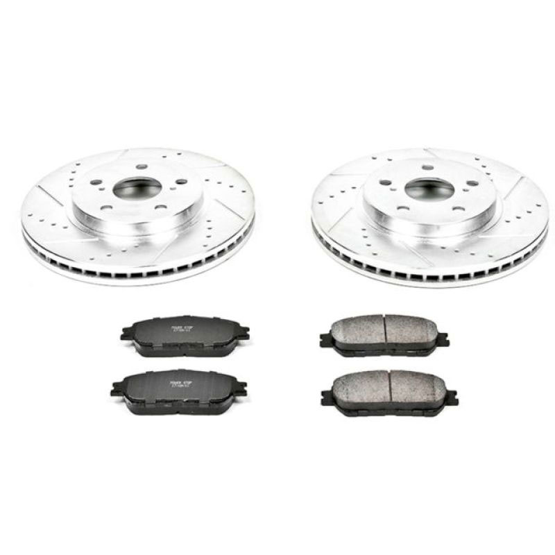 PowerStop k5438 | Power Stop 05-07 Toyota Avalon Front Z23 Evolution Sport Brake Kit; 2005-2007