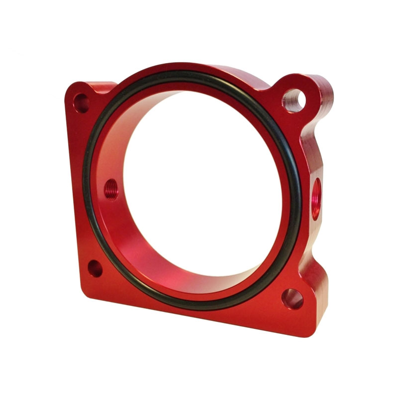 Torque Solution ts-tbs-028r | Throttle Body Spacer (Red) Ford F-150 3.5L Ecoboost / 3.7L V6