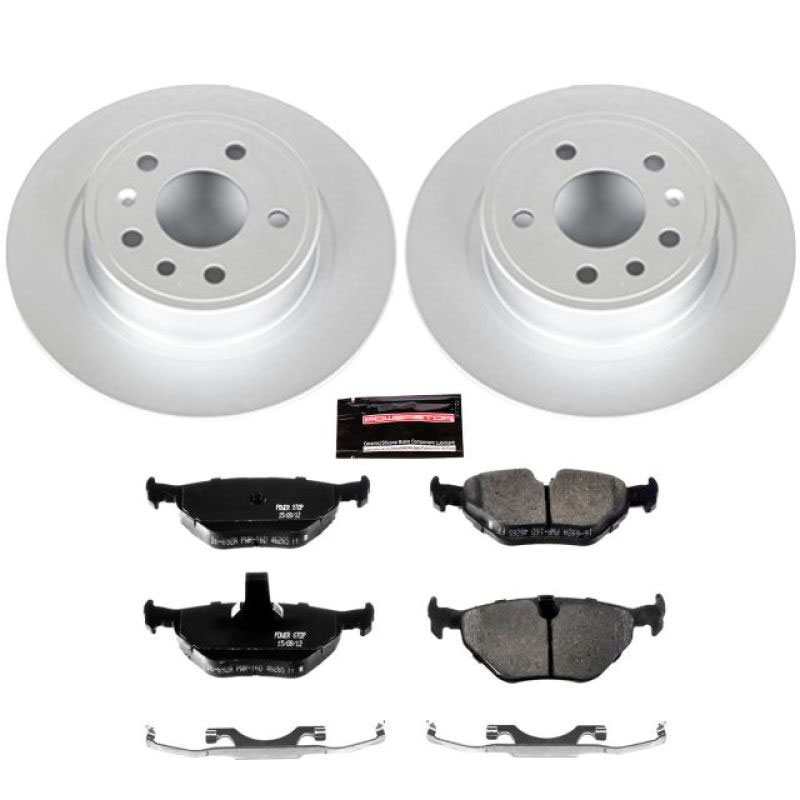 PowerStop crk3080 | Power Stop 99-10 Saab 9-5 Rear Z23 Evolution Sport Coated Brake Kit; 1999-2010