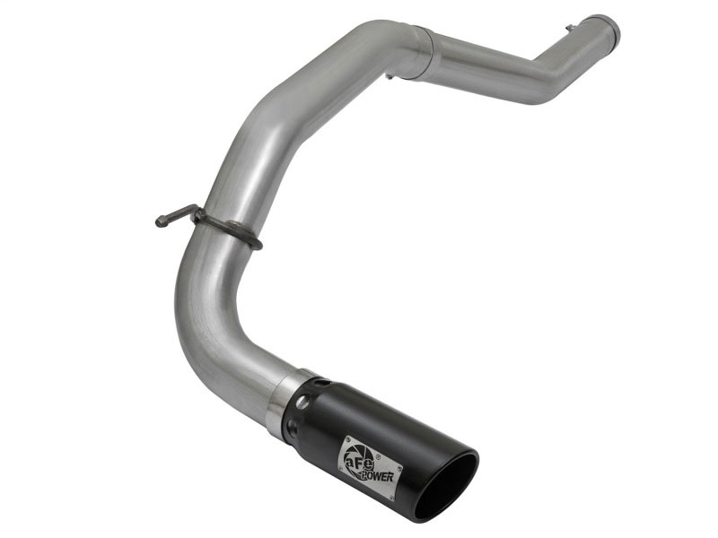 aFe 49-46113-B | LARGE Bore HD DPF-Back SS Exhaust w/ Black Tip 2016 Nissan Titan XD V8-5.0L (td); 2016-2016