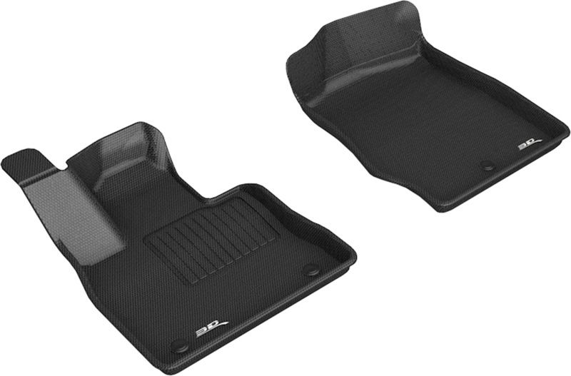 3D Maxpider l1fr13011509 | 3D MAXpider 20-22 Ford Explorer Kagu 1st Row Floormat - Black; 2020-2022