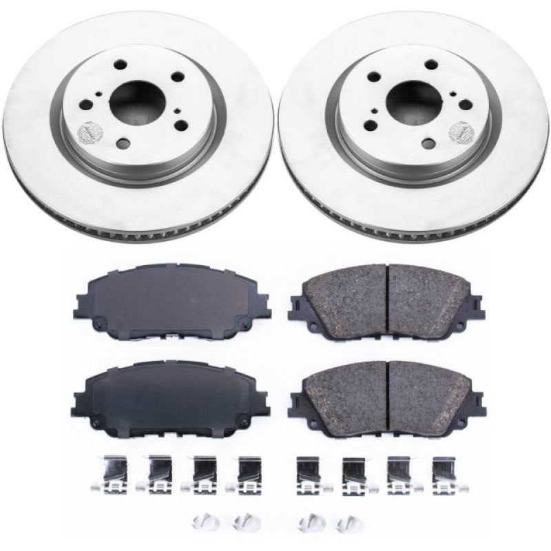 PowerStop crk7895 | Power Stop 2019 Toyota Avalon Front Z17 Evolution Geomet Coated Brake Kit; 2019-2022