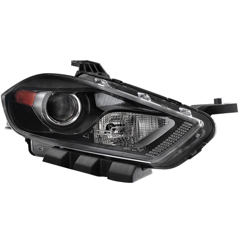 SPYDER 9035142 | xTune Dodge Dart 13-15 Passenger Side Projector Headlight -OEM Right - Black HD-JH-DDART13-HID-OE-R; 2013-2015