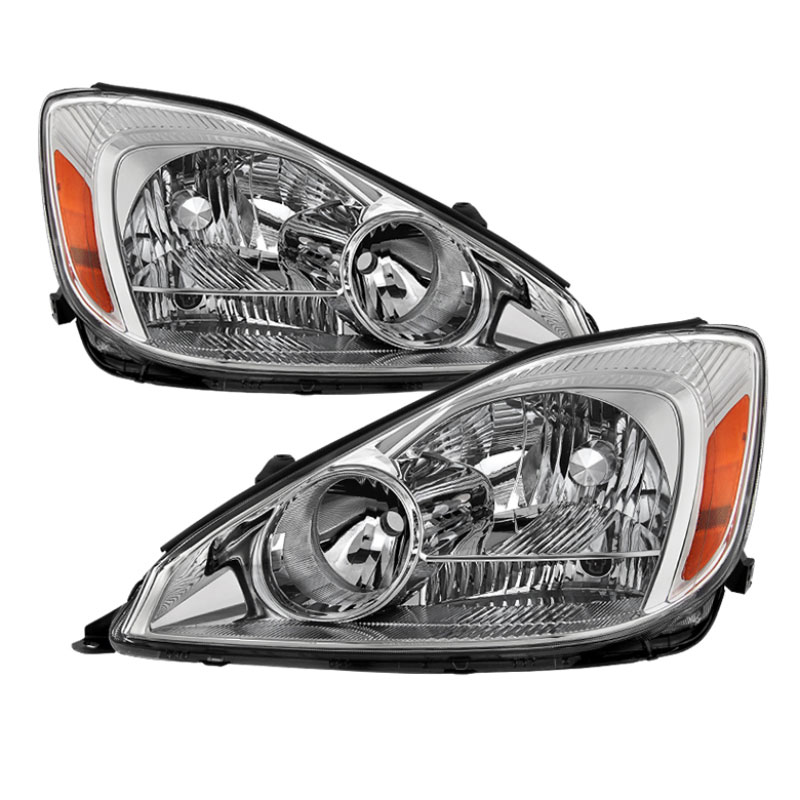 SPYDER 9029776 | Xtune Toyota Sienna 2004-2005 Halogen Only OEM Style Headlights Chrome HD-JH-TSIE04-AM-C; 2004-2005