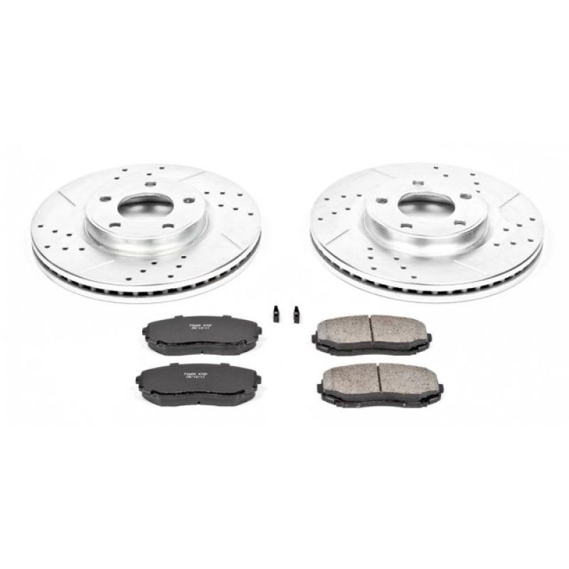 PowerStop k3071 | Power Stop 07-09 Ford Edge Front Z23 Evolution Sport Brake Kit; 2007-2009