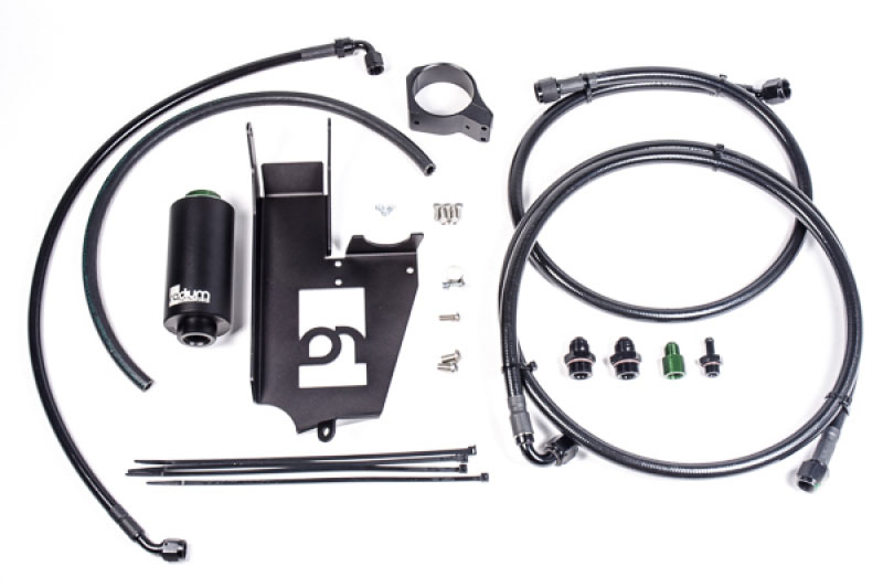 Radium Engineering 20-0376-03 | Fuel Hanger Plumbing Kit Mitsubishi Evo 8/9 - Stainless Filter; 2003-2007