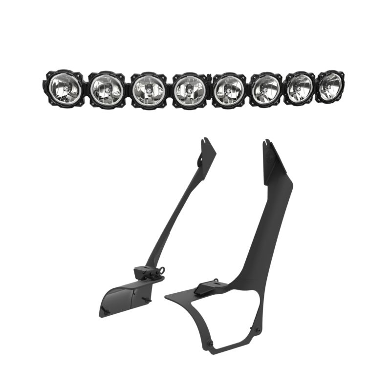 KC HiLiTES 91340 | 21+ Jeep Wrangler 4xe Gravity LED Pro6 - 50in Light Bar Kit (Light Bar + Overhead Mount); 2021-2023