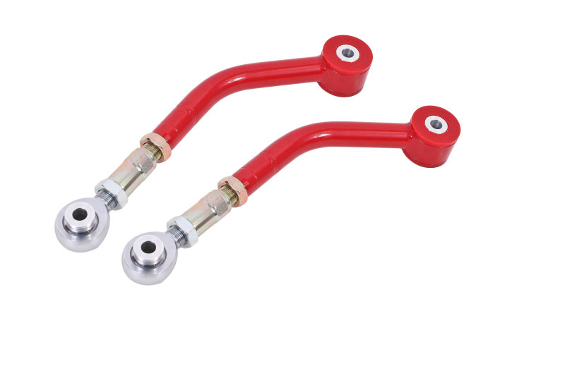 BMR Suspension uca112r | BMR 08-17 Challenger Upper Control Arms On-Car Adj. Rod Ends (Polyurethane) - Red; 2008-2017