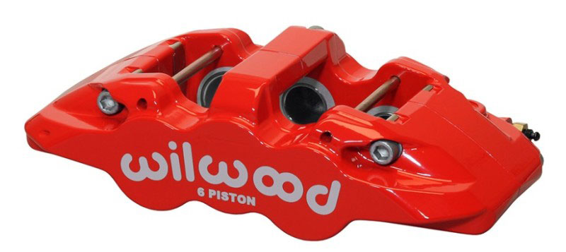 Wilwood 120-13289-rd | Caliper-Aero6-R/H - Red 1.62/1.12/1.12in Pistons 1.25in Disc