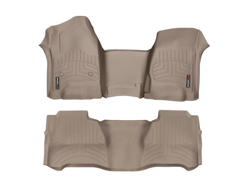 WeatherTech 4597112 | Weathertech 2020 Honda Ridgeline FloorLiner - 1st & 2nd Row - Tan; 2020-2020