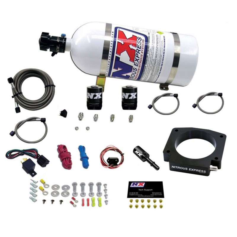 Nitrous Express 20953-10 | 15-17 Ford Mustang GT350 5.2L Nitrous Plate Kit w/10lb Bottle; 2015-2017