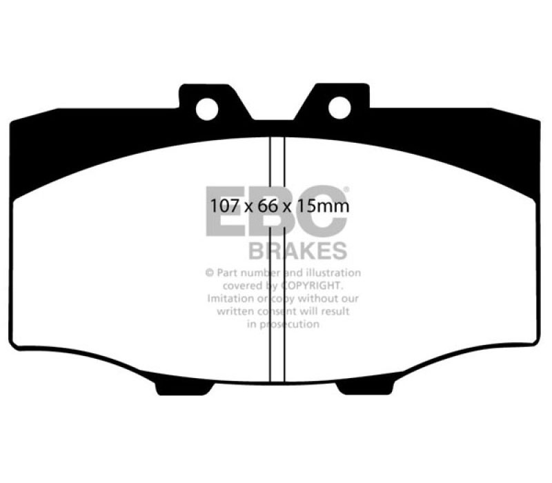 EBC dp6380 | 84-88 Toyota 4 Runner 2.4 Greenstuff Front Brake Pads