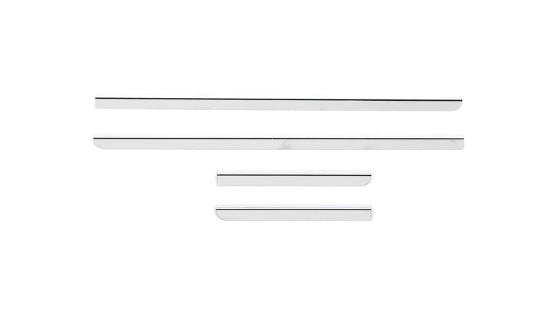 Putco 97502 | 14-14 Chevrolet Silverado HD - Ext Cab - Stainless Steel Window Trim Accents; 2014-2014