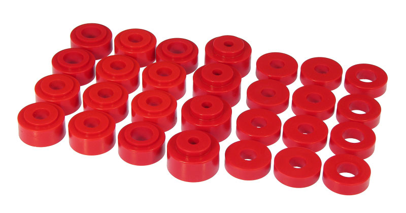 Prothane 7-124 | 68-72 GM Mid-Size Convert Body Mount - Red; 1968-1972