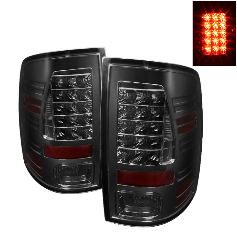 SPYDER 5017581 | Spyder Dodge Ram 1500 LED Tail Lights - Smoke - (ALT-YD-DRAM09-LED-SM); 2009-2012