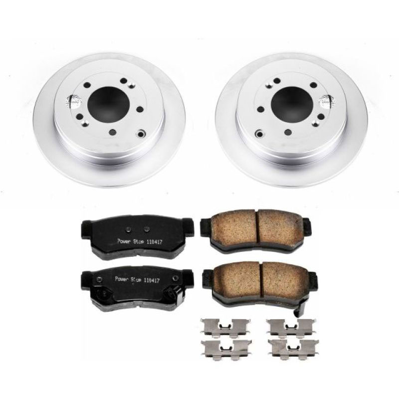 PowerStop crk5209 | Power Stop 06-09 Hyundai Azera Rear Z17 Evolution Geomet Coated Brake Kit; 2006-2009