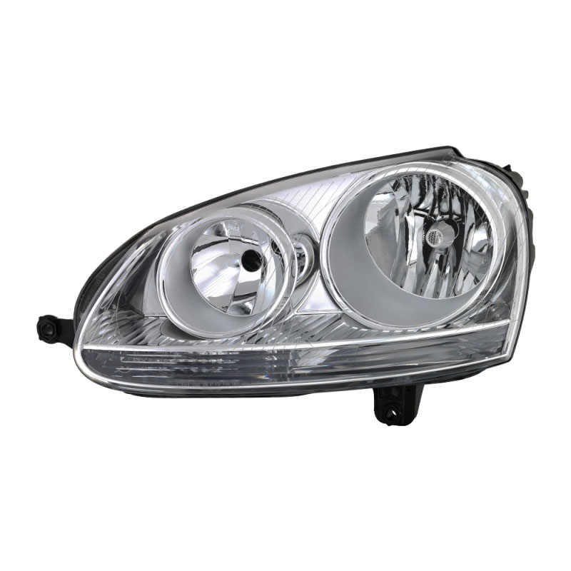 SPYDER 9039973 | xTune Volkswagen Golf 06-09 Driver Side Headlight - OEM Left Black HD-JH-TCOL14-OE-R; 2006-2009