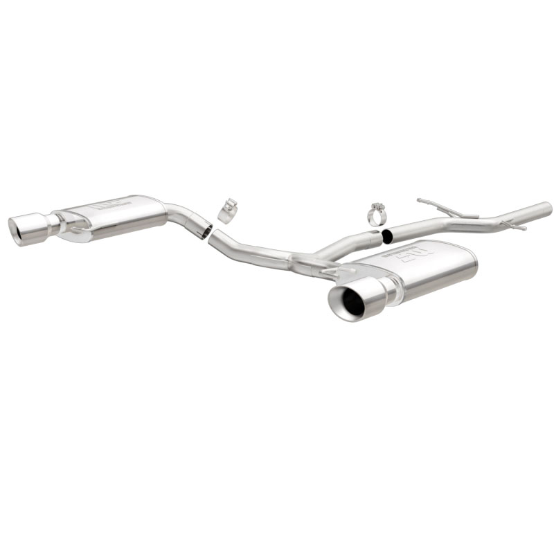 Magnaflow 15369 | 2015 Audi Allroad 2.0L Touring Dual Spilt Rear Exit 2.5in 4in Tip SS C/B Perf Exhaust; 2015-2015