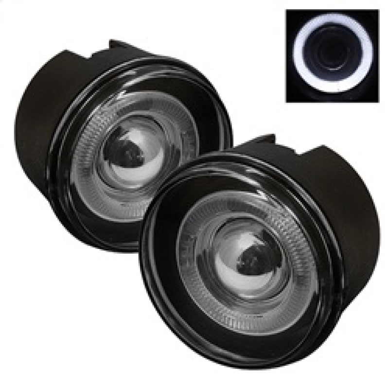 SPYDER 5021489 | Spyder Jeep Grand Cherokee Halo Projector Fog Lights - Smoke - (FL-P-JGC05-HL-SM); 2005-2009