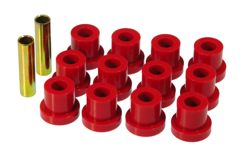 Prothane 7-1022 | 55 Chevy Full Rear Spring Bushings - Red; 1955-1955