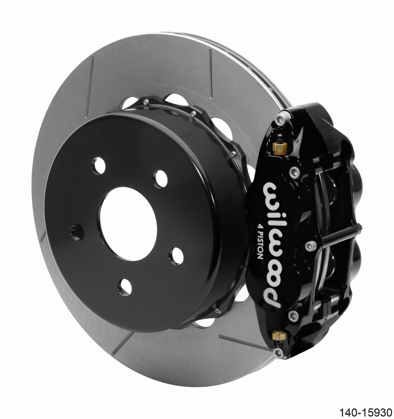 Wilwood 140-15930 | Superlite 4R Rear Brake Kit 14.00 Black 2018-Up Jeep JL w/Lines; 2018-2024