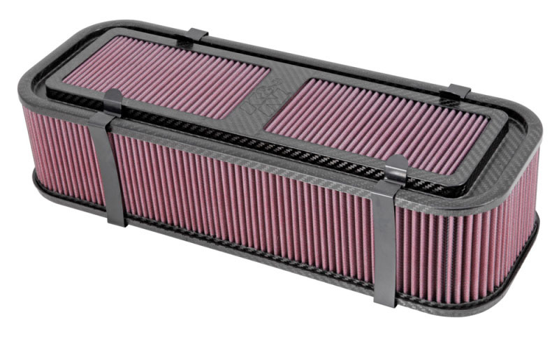 K&N Engineering 1008576 | K&N Custom Racing Assembly 19in x 4.75in Carbon Fiber Air Filter