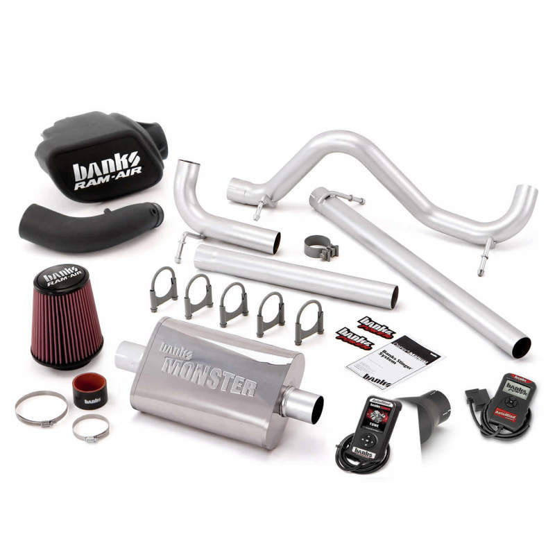 Banks Power 51341-b | 07-11 Jeep 3.8L Wrangler - 4dr Stinger Sys w/ AutoMind - SS Single Exhaust w/ Black Tip; 2007-2011