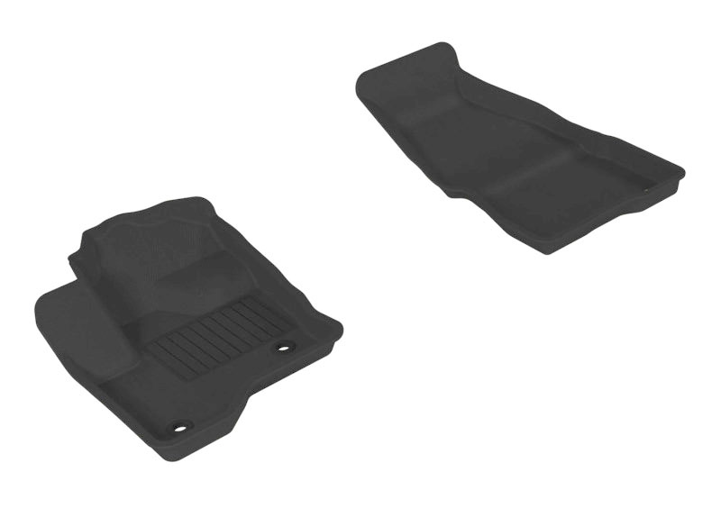 3D Maxpider l1fr02111509 | 3D MAXpider 2009-2019 Ford Flex Kagu 1st Row Floormat - Black; 2009-2019