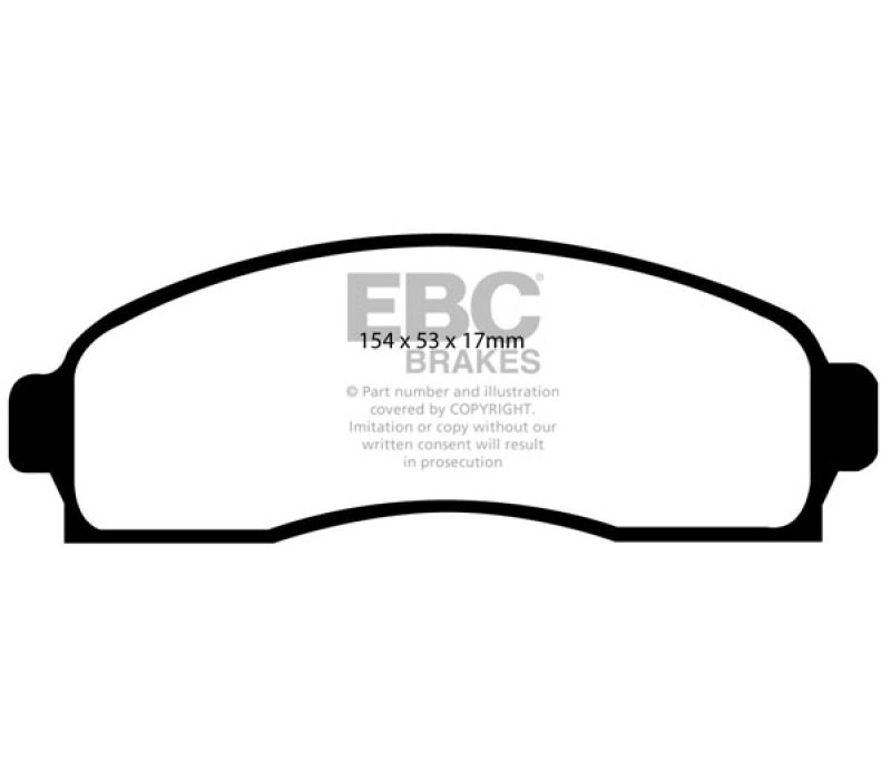 EBC dp41617r | 03-06 Chevrolet Equinox 3.4 Yellowstuff Front Brake Pads; 2003-2006