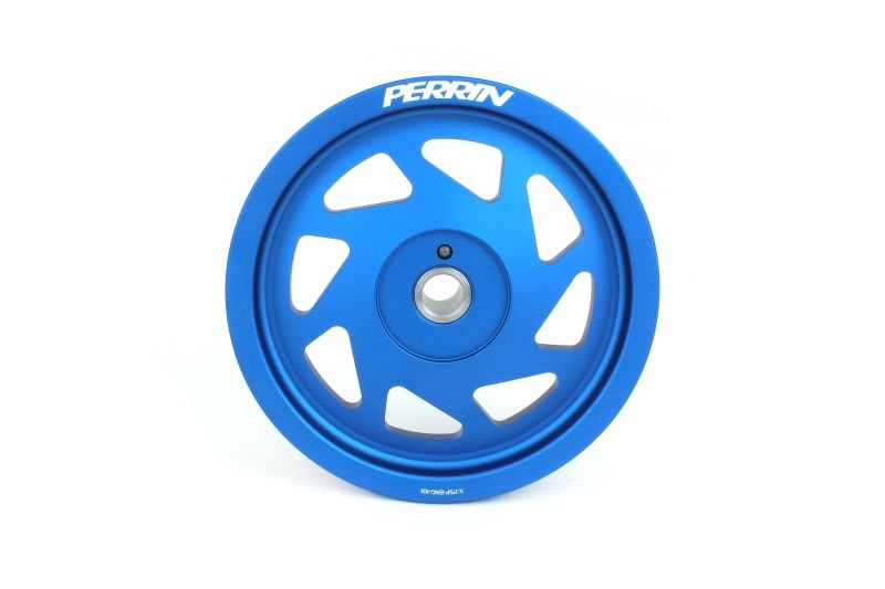 Perrin Performance pspeng104bl | Perrin 19-21 Subaru WRX / 16-18 Forester Lightweight Crank Pulley (FA/FB Engines w/Large Hub) - Blue; 2019-2021