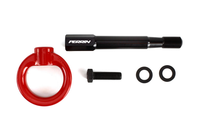 Perrin Performance psp-bdy-253rd | Perrin 14-19 Subaru Forester/Ascent Tow Hook Kit (Rear) - Red; 2014-2019