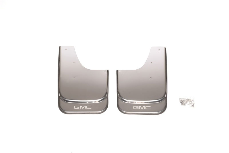 Putco 79461gm | Universal MudFlaps w/ GMC Logo Etching - Set of 2 - (14.60in x 11.5in)