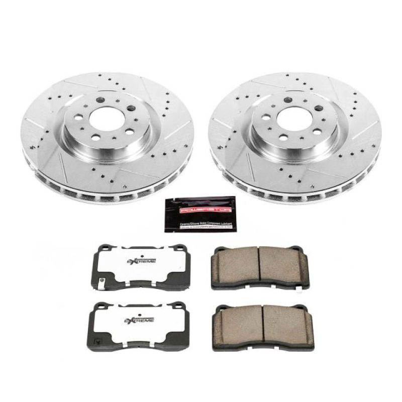 PowerStop k4548-26 | Power Stop 04-07 Volvo S60 Front Z26 Street Warrior Brake Kit; 2004-2007